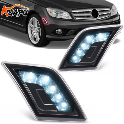 For Mercedes-Benz C300/C350/C63 AMG 2008-2011 LED Smoke Side Marker Corner Light - Image 1 of 4