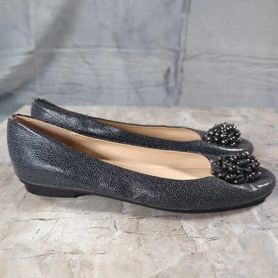 Calvin Klein Mackenzi Reptile Flat w/Cluster Bead Womens Sz 8.5 M - Image 1 of 4