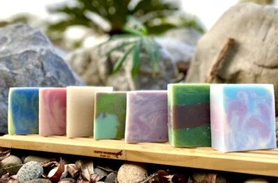 Deluxe Handmade Soap, Organic & Vegan 5oz Bars. All Natural, Essential Oils - Image 1 of 4