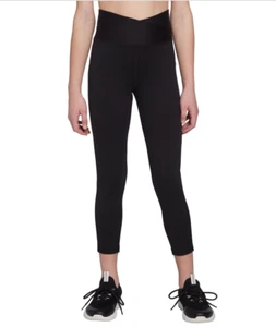 DSG Girl's Crossover Waist 7/8 Tights Size X-Small Black NEW - Picture 1 of 5
