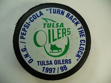 CHL Tulsa Oilers '97/98 Turn Back The Clock Official Hockey Puck Collect Pucks