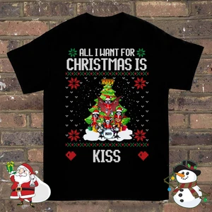 Camiseta All I Want for Christmas is Kissmass is you S-234XL B2330 - Imagen 1 de 2