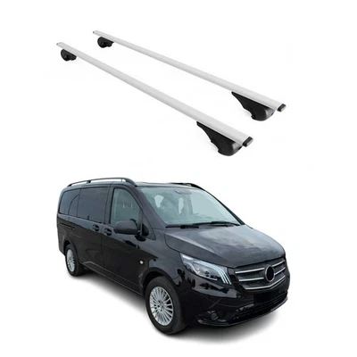For Mercedes-Benz Metris 16-23 OMAC USA Gray Raised Roof Rails Cross Bars Foto 1 de 4