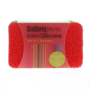 Scullery Kolori Set of 3 Silicone Sponge - Picture 1 of 2