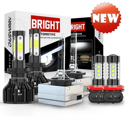 Faros antiniebla Hi Lo H7+D1S+H11 LED HID para Volvo XC60 2010 2011 2012 2013 Foto 1 de 4