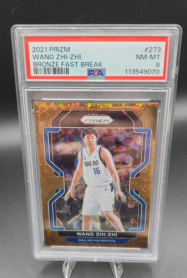 2021-22 Panini Prizm Wang Zhizhi #273 Fast Break Bronze Prizm /20 - Image 1 of 1