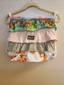 Matilda Jane Floral Ruffled Front Drawstring Backpack Shabby Chic Cloth Bag - Picture 1 of 8