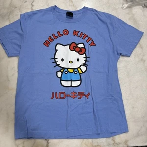 Hello Kitty Mens tshirt Small Blue Sanrio Dumbgood With Hello Kitty Japanese - Picture 1 of 7