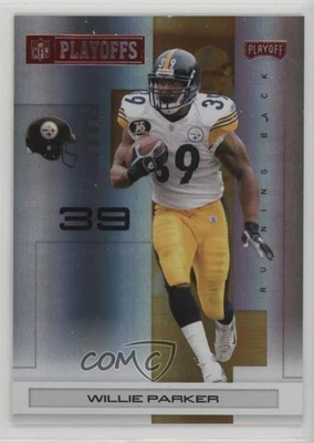 2007 Playoff NFL Playoffs Red Holofoil /125 Willie Parker #77 - Image 1 of 2