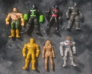 MIGHTY MINIS MATTEL DC COMIC BATMAN SUPERMAN AQUAMAN CYBORG AND WONDER WOMAN  - Picture 1 of 8