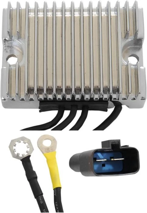 DS Solid-State Voltage Regulator Chrome Harley Davidson Dyna 144700 - Image 1 of 1