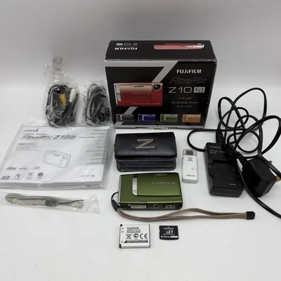 Fujifilm FinePix Z10fd 7.2MP Digital Camera Green Boxed With 512mb xD - Tested - Image 1 of 4
