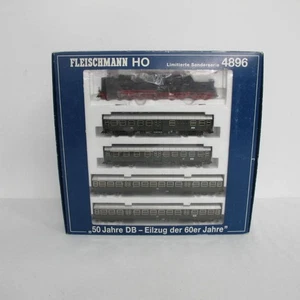 Fleischmann K-4896 Personenzug "50 Jahre DB - Eilzug der 60er Jahre" H0 OVP - Picture 1 of 23