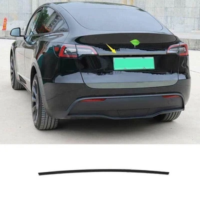 Glossy Black Rear Tailgate Trunk Lid Upper Strip 1pc For Tesla Model Y 2020-2023 - Image 1 of 4