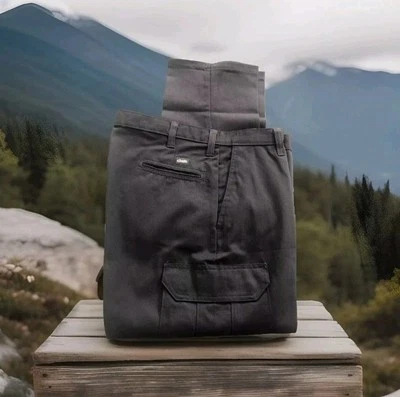 Pantalones de trabajo cargo Cintas Comfort Flex gris carbón 33x32 #270-33 ajuste relajado Foto 1 de 4