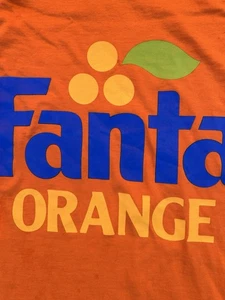 Coca Cola Marke Herren FANTA ORANGE Logo Shirt Large Soda Pop Grafik T-Shirt - Bild 1 von 4