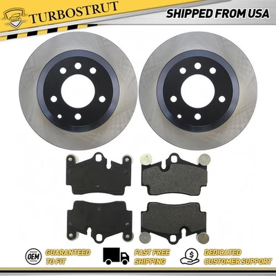 Kit Pastillas Freno Traseras y Rotores para Audi Q7 2007-2015 Garantía de por Vida Foto 1 de 2