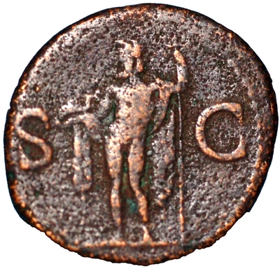 Ancient Roman Coin 37-41 AD Agripa LF COS III - Image 1 of 2