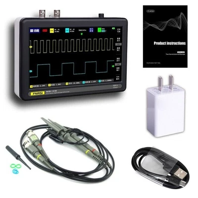 FNIRSI 1013D Mini 7" Touch Panel 2CH Digital Oscilloscope 100MHz Bandwidth 1GS
