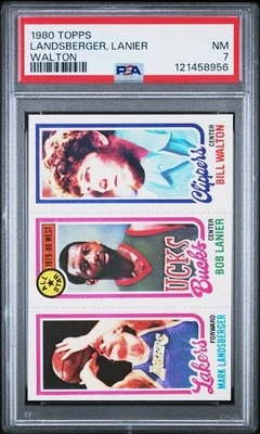 1980 Topps Baloncesto Mark Landsberger Bob Lanier Bill Walton PSA 7 Foto 1 de 3