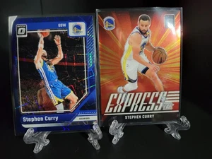2024-25 Panini Optic - Stephen Curry 2 Card Lot - Featuring Blue Velocity #155... - Bild 1 von 9