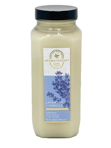 BATH & BODY WORKS AROMATHERAPY LAVENDER VANILLA LUXE BATH 15 FL OZ / 445 mL NEW - Picture 1 of 2