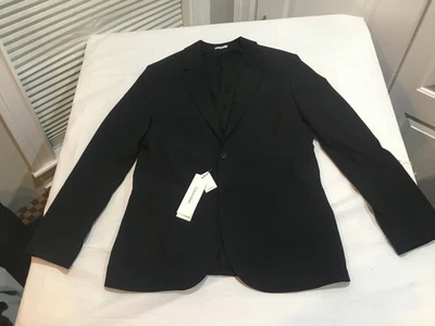 NWT $269.00 Calvin Klein Mens Stretch Blazer Jacket Black Size LARGE - Image 1 of 2