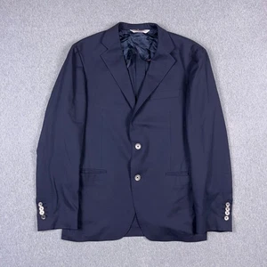 Samuelsohn Blazer Mens 40R Loro Piana Rain System Wool Navy Blue - Picture 1 of 18
