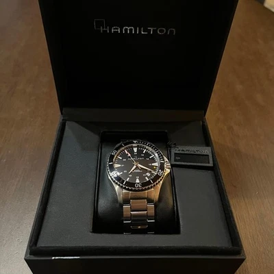 Reloj Hamilton Caqui Azul Marino Buceo Automático H82335131 Hombre Acero Inoxidable Automático Foto 1 de 4