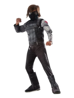 Deluxe Winter Soldier Muscle Chest Costume for Kids - Captain America Theme - Image 1 of 4