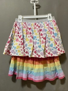 Isaac Mizrahi Girls Metallic Elastic Waistband Skort 2 Pack SZ M(7-8) Multicolor - Picture 1 of 13