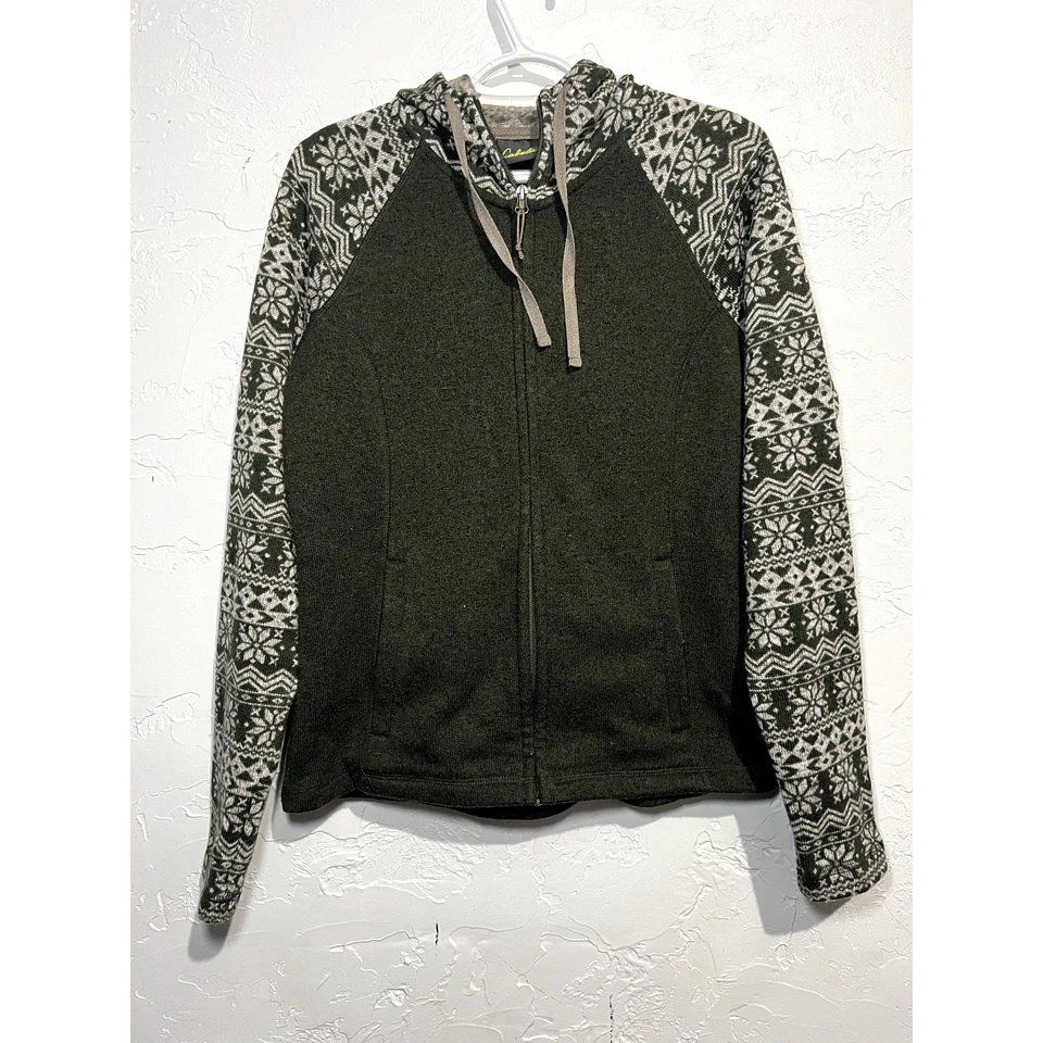 Cabelas Cremallera Completa Forrada de Piel Sherpa Vellón Chaqueta Mujer Pequeñas Vacaciones Montañas  Foto 1 de 4