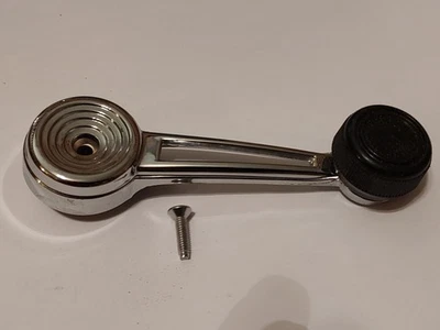 NOS Ford Chrome Window Crank Handle W/ Black Knob 1973-79 F100 F150 F250 F350  - Image 1 of 4