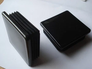Lot de 2 embouts bouchons ailette PVC pour tube 80x80mm - Imagen 1 de 1