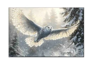 Impresiones artísticas vintage de búho de granero impresas en lienzo, decoración de arte de pared para el hogar vintage - Imagen 1 de 9