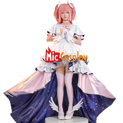 Mujer Kaname Madoka Disfraz Juegos con disfraces Niña Mágica Vestido Estrella Hinchada con Guantes Foto 1 de 4