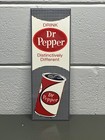 DR PEPPER Thick Metal Sign Soda Beverage Pop Drink Diner Straw Gas Oil