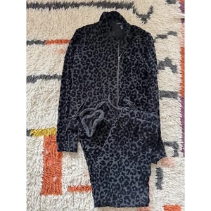 Majestic Filatures Leopardenmuster Lounge Set Soft Touch Jacke Hose L2 - Bild 1 von 6