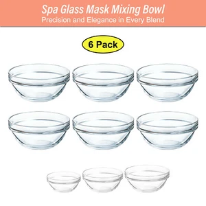 Glass Facial Mask Mixing Bowl - Spa Quality Skin Care Tool, DIY and Professional - Picture 1 of 5