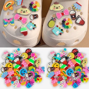 20 Pack Croc Jibbitz Women Compatible Multi-Colour Shoe Clips PVC - Picture 1 of 8