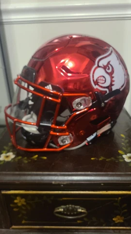 Lamar Jackson 2016 Louisville Cardinals Ali Auto'd Helmet QB Baltimore Ravens Cover