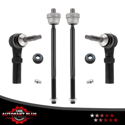 Extremos de barra de amarre interior y exterior de dirección delantera 4 piezas para Ford Expedition 2003-2006 Foto 1 de 4