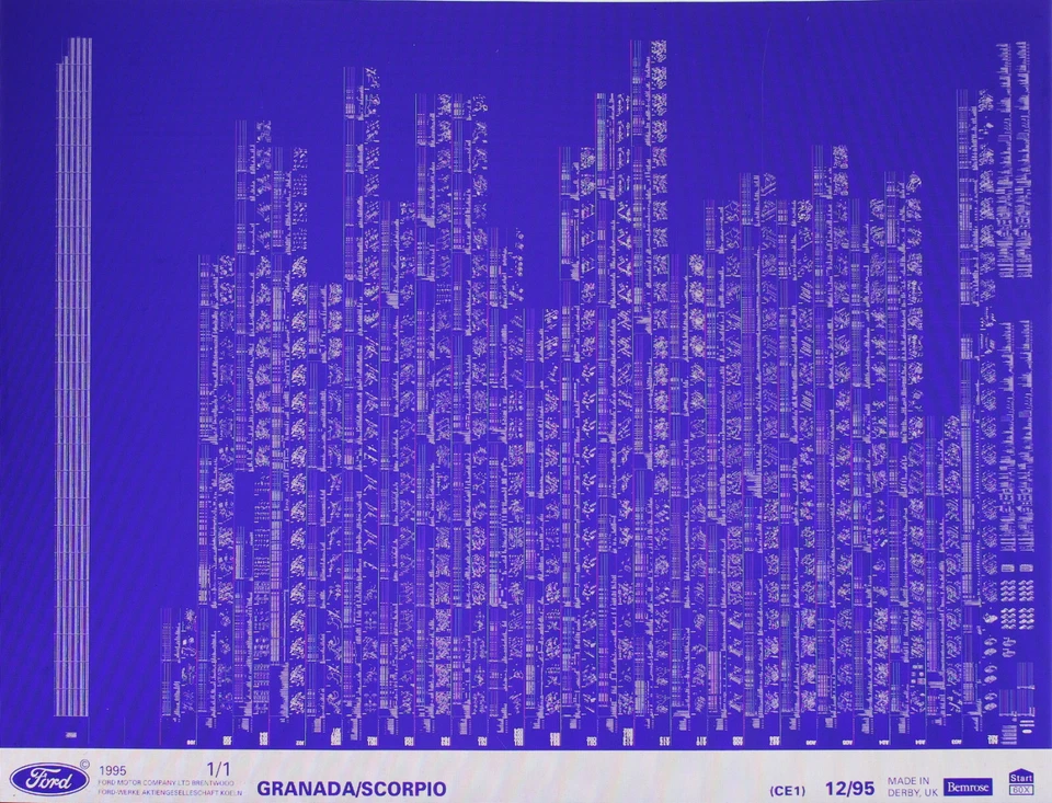 Ford Scorpio 85 Teilekatalog Microfilm Microfiche Original 1985 bis 1991 - Bild 1 von 1