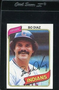 1980 TOPPS #483 BO DIAZ CLEVELAND INDIANS 