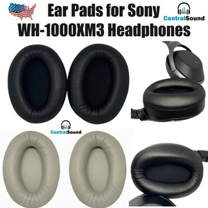 Coppia di cuscini auricolari di ricambio per parti cuffie wireless Sony WH-1000XM3 - Foto 1 di 19