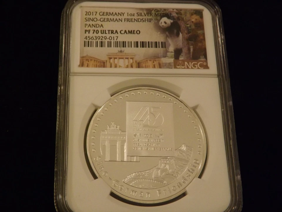 2017   Sino German friendship Medal      Germany           NGC  PF  70 - Image 1 of 2