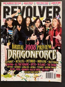 Revolver Magazine 2008 - Dragonforce, Slipknot, Mudvayne, Trivium, Opeth, P.O.D. - Picture 1 of 5