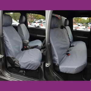 Fundas de asiento delantero y trasero Great Wall Steed 2012+ gris impermeable a medida - Imagen 1 de 3