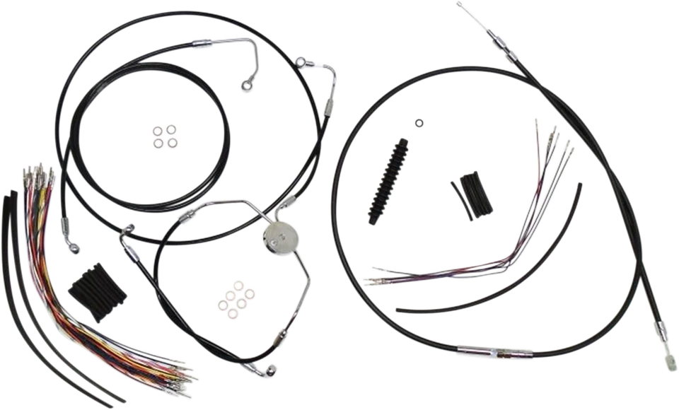 Kit de cables de control 10-13 para Harley Road Glide Custom FLTRX MAGNUM XR negro I24 Foto 1 de 1
