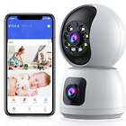 4MP Dual Lens Wireless Home Security Camera Wifi Smart IP Camera Baby Monitor